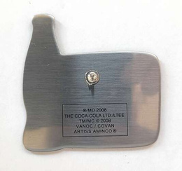 Winter Olympic Games Vancouver 2010 torch relay Coca Cola badge (official product)