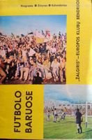 Zalgiris Vilnius - Austria Wien UEFA Cup match (07.09.1988) programme