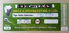 Kmita Zabierzow - LKS Lomza II League match ticket (27.10.2007)