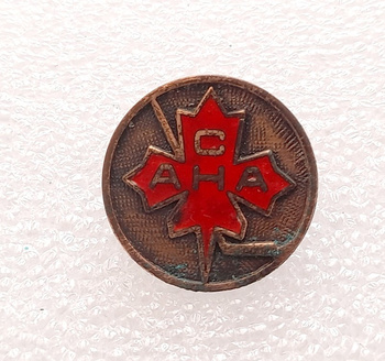 Canada Amateur Hockey Association crest old badge (lacquer)