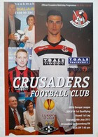 Crusaders FC - Rosenborg BK, UEFA Europa League qualification official match programme (4.7.2013)