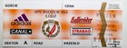 Widzew Lodz I league 2000-2001 match ticket