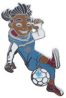 Euro 2020 Skillzy mascot 7 pins-collection (official product)