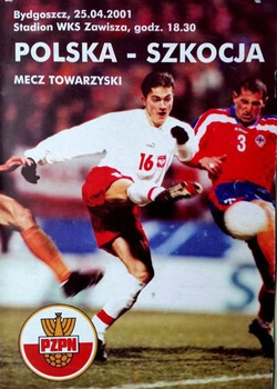 Poland - Scotland friendly match official programme (25.04.2001)