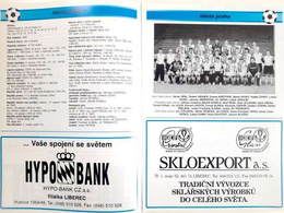 Slovan Liberec match programmes 1994-2013, Czech Republic (6 issues)