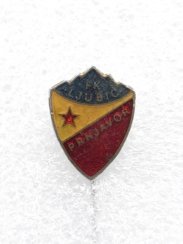 FK Ljubić Prnjavor crest badge (epoxy, signed)