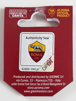 AS Roma old crest with wolf badge (official product)