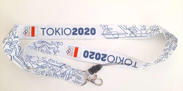 Summer Olympic Games Tokyo 2020 Poland Team key lanyard (official product)