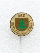 BSG Bekleidung-Tanna badge (East Germany, epoxy)