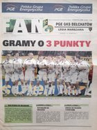 Official Match Magazine Fan PGE GKS Belchatow - Legia Warsaw Orange Ekstraklasa (06.04.2008)