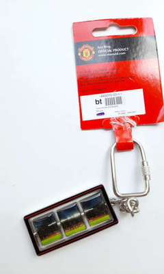 Manchester United Old Trafford Stadium two sides key ring (official product)