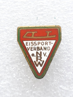 North Rhine-Westphalia Skating Association crest badge (enamel)