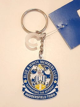 Huddersfield Town FC crest one-side keyring (official product)