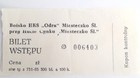 HKS Odra Miasteczko Slaskie match ticket (old)