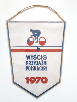 Friendship Cycling Race Poland - Czechoslovakia 1970 pennant