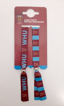 West Ham United FC festival wristband 2-pack (official product)