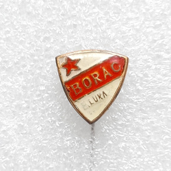 Borac Banja Luka white crest badge (epoxy)
