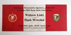 RTS Widzew Lodz - Slask Wroclaw PKO BP Ekstraklasa match (25.8.2023) collector's ticket