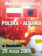 Poland - Albania friendly match official programme (29.5.2005)