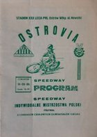 The semi-final of the Individual Polish Speedway Championships official programme (14.08.1986)  