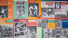 Boxing monthly magazine 1974 (set of 10 issues)