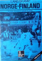 Norway - Finland Nordic Championships match official programme (21.08.1980)