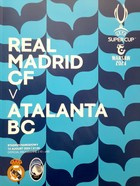 UEFA Super Cup, Real Madrid - Atalanta BC (24.8.2024) official match programme