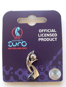 Women's Euro 2025 trophy pin badge (official licensed product)