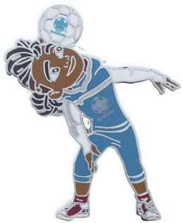 Euro 2020 Skillzy mascot 7 pins-collection (official product)