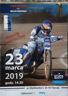 Unia Tarnów - Wilki Krosno scoring training speedway official programme (23.03.2019)