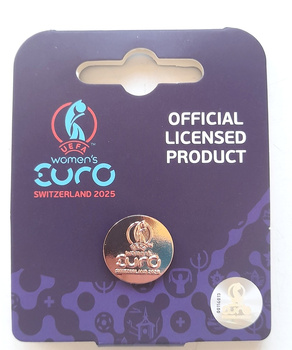 Women's Euro Switzerland 2025 bronze logo pin badge (official licensed product)