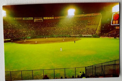 Baseball Stadium Osaka old postcard