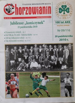 100 years of AKS Chorzow (Weekly magazine "Chorzowianin" 22.10.2010)