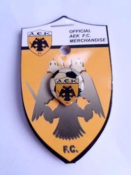 AEK Athens ball with crest badge (official product)