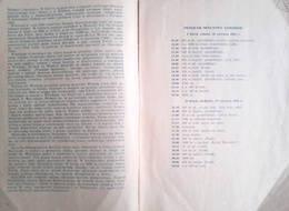 Programme of the 12th International Athletics Competition for the Janusz Kusociński Memorial (1966)