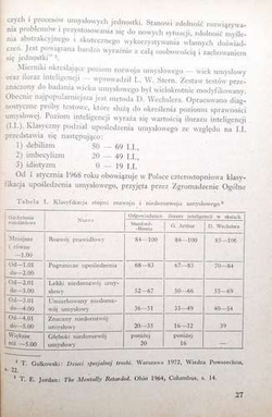 Physical education in schools and institutions for the mentally handicapped