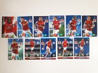 Arsenal FC UEFA Champions League 2012-2015 players set of 11 Panini cards