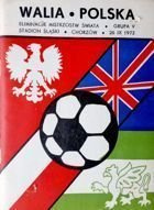 Poland - Wales World Cup 1974 qualifying match programme (26.09.1973)