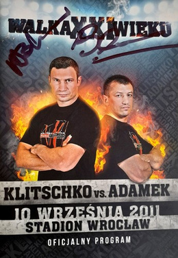 Boxing Fight Klitschko vs Adamek (10.9.2011, Wroclaw) official programme