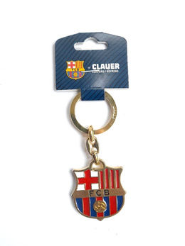 FC Barcelona crest keyring (official product, lacquer)