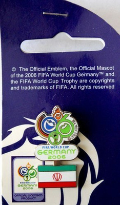 Iran National Football Team FIFA World Cup Germany 2006 badge pin