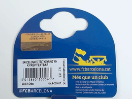 FC Barcelona text and crest keyring (official product)