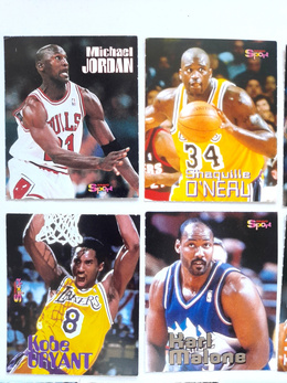 Famous basketball players 1998-99 set of 13 cards (Bravo Sport Magazine)