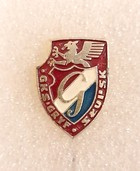 GKS Gryf Slupsk badge (lacquer, with signature)