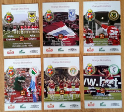Wisla Cracow Ekstraklasa official match programmes (Spring 2007)