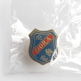 The 80th Anniversary of the OKS Odra Opole pin badge (official product, lacquer)