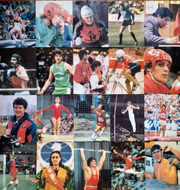 The pride of Soviet sport. Famous athletes of the USSR (set of 21 pieces)