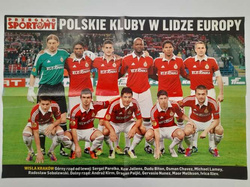 Wisla Cracow & Dudu Biton - Polish Clubs in UEFA Europa League two side poster (Przeglad Sportowy)