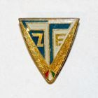 Zalaegerszegi TE crest with garland (epoxy; with signature)