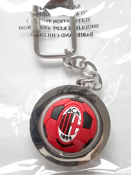 AC Milan ball with crest swivel keyring (official product)